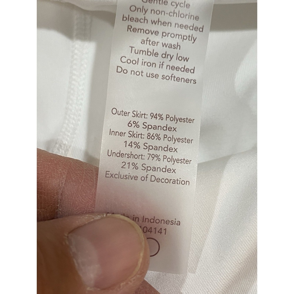 CALIA Carrie Underwood Woman's Pleated Skort White High Rise Tennis Golf M NWT - Picture 9 of 12